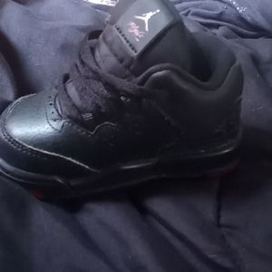 Red & black Jordan's size 4c (flight)